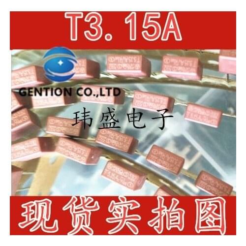 50PCS T3.15 A 250 v common LCD power fuse T3.15 A 250 v square fuse in stock 100% new and original