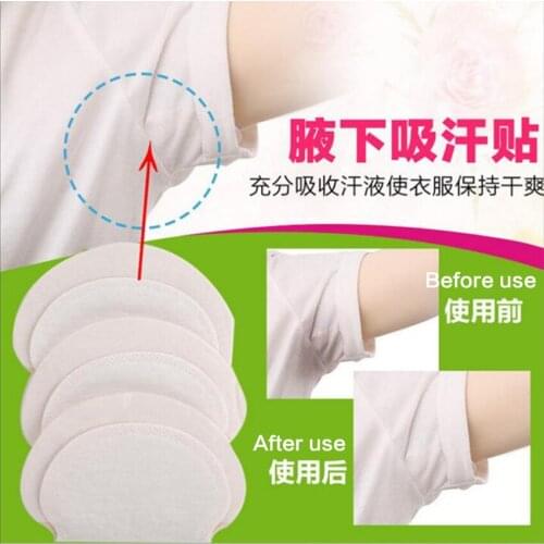 80X ( 40Pairs ) Summer Deodorants Cotton Pads Underarm Armpit Sweat Pads Dress Disposable Stop Sweat Shield Guard Absorbing Pads
