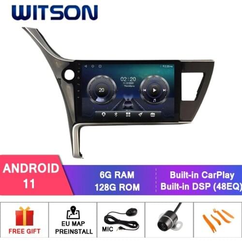 WITSON Android 10.0 CAR DVD SYSTEM for TOYOTA COROLLA 2017 car dvd player link/DAB/OBD/TPMS/DVR/Wifi/3G/4G support
