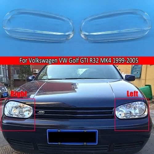 Car Headlamp Cover Auto Shell For Volkswagen VW Golf GTI R32 MK4 1999~2005 Headlight Clear Lens Lampshade Lampcover Shade