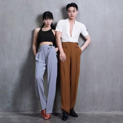 Latin Dance Pants Adult Ballroom Practice Wear Samba Dance Outfit Designer Clothes Men Dance Costume Tango Dancewear JL3233