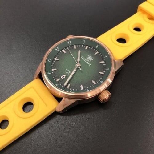 Steeldive 1949 Pro Diver Watch Mechanical Watches Sapphire Bronze Dive Watch 200m Mechanical Wristwatch C3 Luminous Watch Men