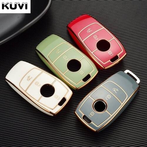 Electroplated Car Key Case Cover Protector Fob For Mercedes Benz AMG 2016 2017 E Class W213 E200L E260 E300L E320L 2018 S Class