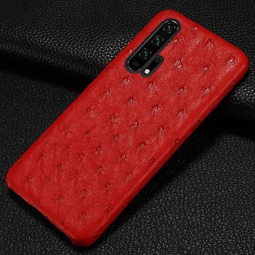 100% Genuine Ostrich Leather Cover Case For Honor 20 Pro 10i 20i 30S 30 Pro 10 9 Lite For 10X 9X 8X Note 10 V30 Pro V20 V10 V9