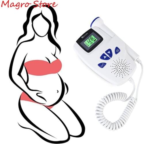 Fetal Doppler Baby Heartbeat Pregnancy Ultrasound Portable Sound Detector Fetus Heart Rate Machine Monitor Dropshipping