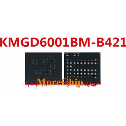 KMGD6001BM-B421 EMCP32+4 eMMC+LPDDR3 32GB NAND Flash Memory IC Chip BGA221 Soldered Ball Pins
