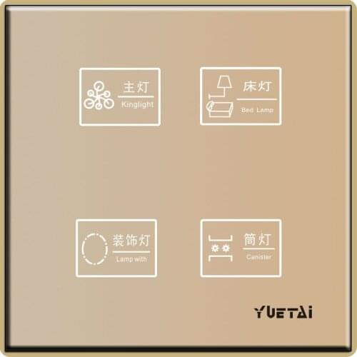 Wall Switch toughened glass panel Lighting switch