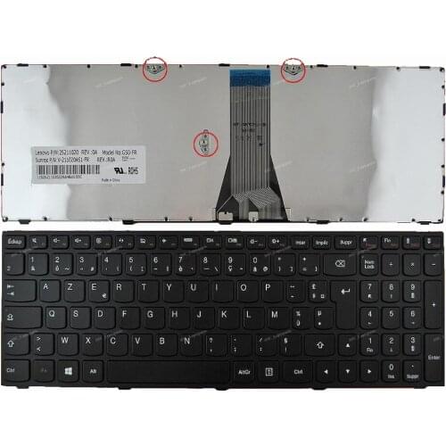 New FR French Keyboard For Lenovo G50-30 G50-45 G50-70 G50-70m Laptop Black Frame Black