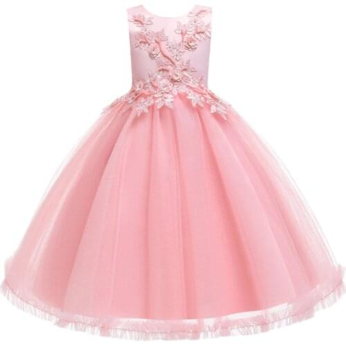 2020 Summer New Childrens Evening Dresses Girls Princess Girls Costumes Girl Dress 4-12T Girls Vintage Dresses Wedding