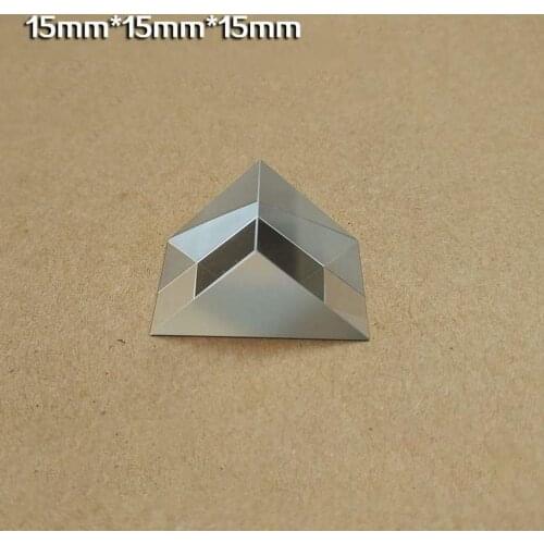 15*15*15mm Optical Experiment Laser Measuring Instrument Right Angle Internal Reflection Coated with Reflective Aluminum Film