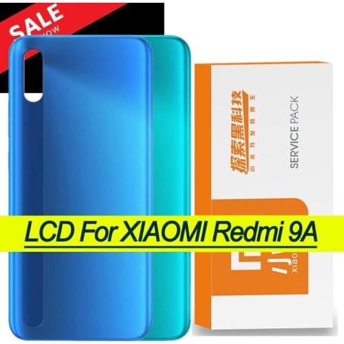 Original Back Housing Replacement for Xiaomi Redmi 9A Back Cover Battery Glass adhesive Sticker for Redmi 9A case