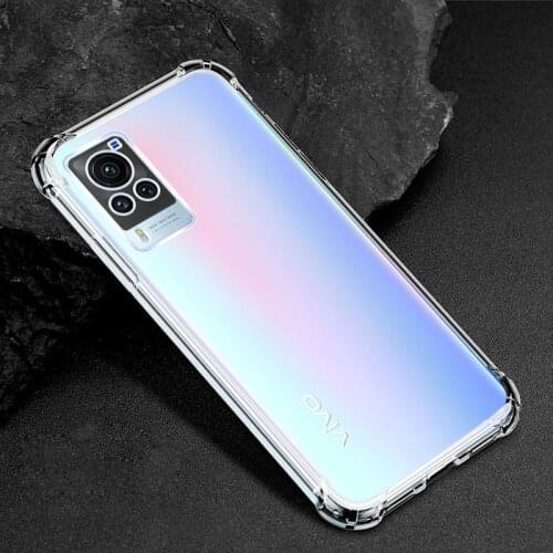 Shockproof Clear Soft TPU Airbag Case For Vivo X60 Pro Plus X50 Lite Y51 Y31 V20 SE V21E IQOO 7 Y20A Y72 Y11S Y12S Y52S Y72 Y31S