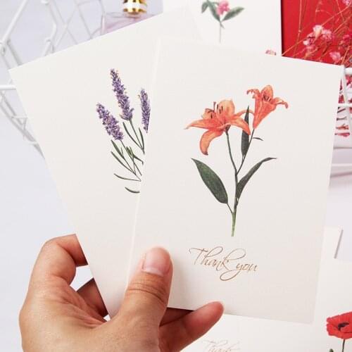 Handmade Flower Message Scrapbook Paper Card DIY Greeting Cards Postcards Party Wedding Invitation Cards With Envelope 10*13CM
