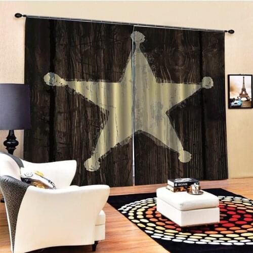 Modern Home Decoration Living Room Curtains big stars curtain modern living room curtains