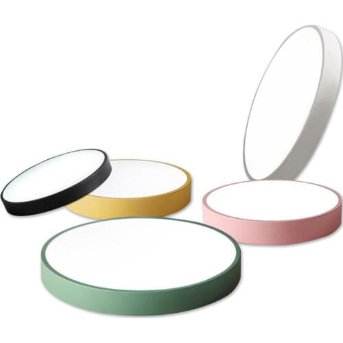 LED Ceiling Lights for Bedroom remote control lamp 5cm ceiling lamp for 8-20square meters modern house lighting fixture Macaroon