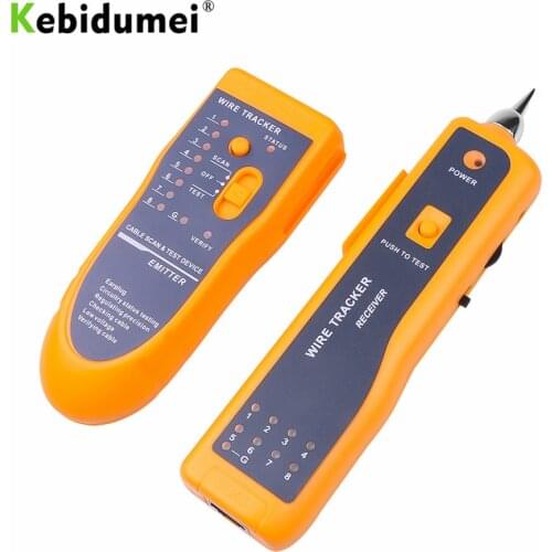 Kebidumei RJ11 RJ45 Cat5 Cat6 Telephone Wire Tracker Tracer Toner Ethernet LAN Network Cable Tester Detector Line Finder