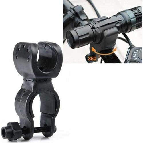 High Quality 360 Degree Swivel Bicycle Bike LED Flashlight Mount Bracket Holder Torch Clip Clamp Fixed clamp Universal Rotation
