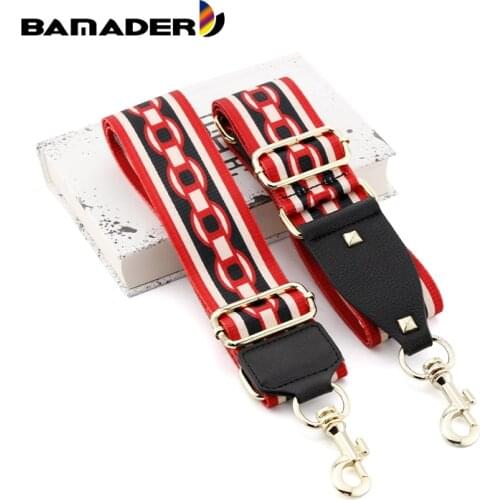 BAMADER Canvas Bag Strap Thick Adjustable Wide Shoulder Strap Women Shoulder Messenger Straps Polyester Cotton Bag Accessories