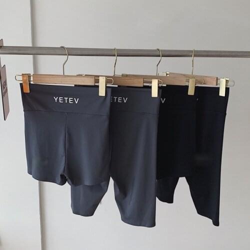 Womens Cycling Shorts Summer Casual Biker Shorts Ladies Plus Size Slim Knee-Length Yogaes Fitness Sports Shorts for Women