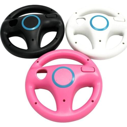 3 colores de plástico diseño innovador y ergonómico juego de carreras volante para Nintendo Wii para Mario Kart control remoto