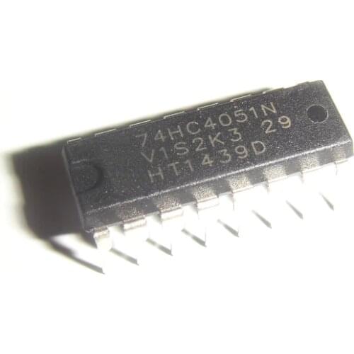 100pcs/lot DIP 74HC4051N 74HC4051 Analog Multiplexer / Demultiplexer DIP-16 Logic IC 74 Series