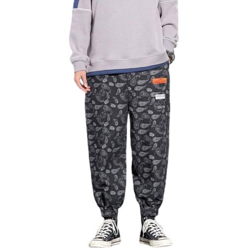 Spring Summer Hip Hop Streetwear Character Printing Pant Men Oversize Cargo Pants Loose Sweatpants Male Jogger Trousers XL-7XL
