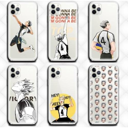 Bokuto Haikyuu Phone Case Clear for iphone 12 11 Pro max mini XS 8 7 6 6S Plus X 5S SE 2020 XR cover
