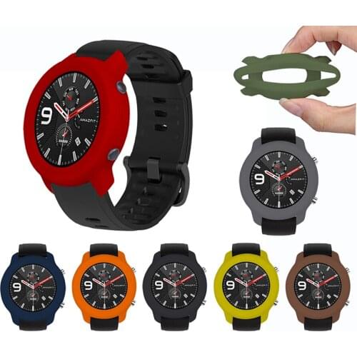 For Huami Amazfit GTR 42MM Smartwatch Case Cover Silicone Protector Bumper Frame for Amazfit GTR 42MM Pulseira