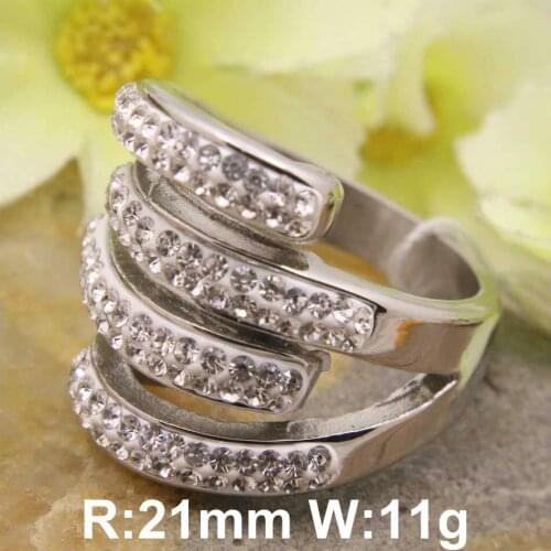 Hot Wholesale Newest Fashion Jewelry stainless steel silver color Superior quality rings for women RBJDLGBF