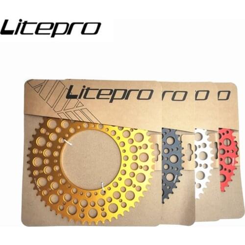 Litepro Folding Bike Starry Sky Bubble 130BCD Chainring For Brompton 56T 54T 58T Crankset Alloy Chainwheel