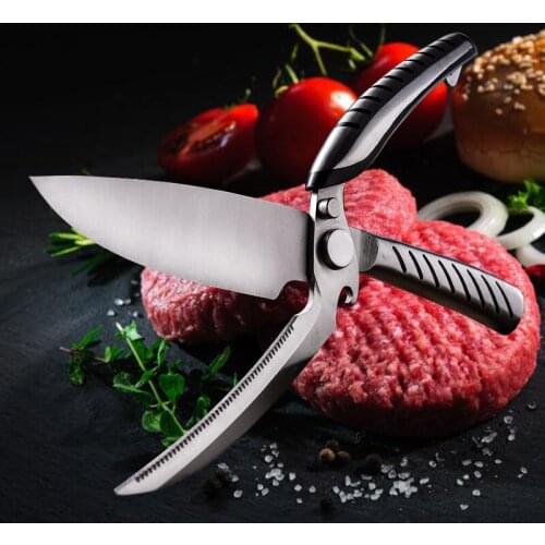 Sharp Stainless Steel Multi-function Kitchen Scissors Shears Detachable Chef Knife Bones Scissor Vegetable Chicken Cutter tool