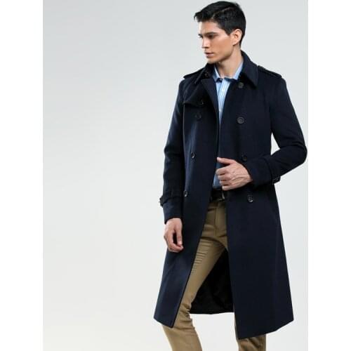 New Woolen Coat Mens Fall/winter Business Casual Cashmere Overcoat Customized Big Size Wool Jacket Top Quality Pea Coat 5XL