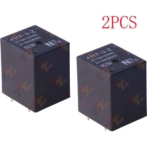 2PCS Relay Relais 4117-U-Z 2X10A DC 12V FOR Fiat Punto 188 Power Steering City