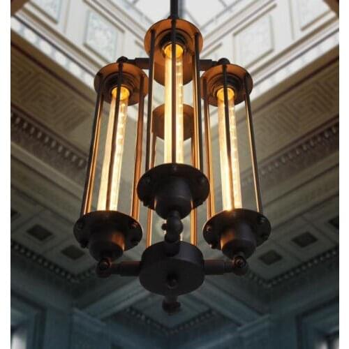 DIY RARE Loft Punk Metal Pandent Light Fixture Home Deco Living Room Vintage Custom Industrial Pendant Lamp E27 T30 Edison Bulb