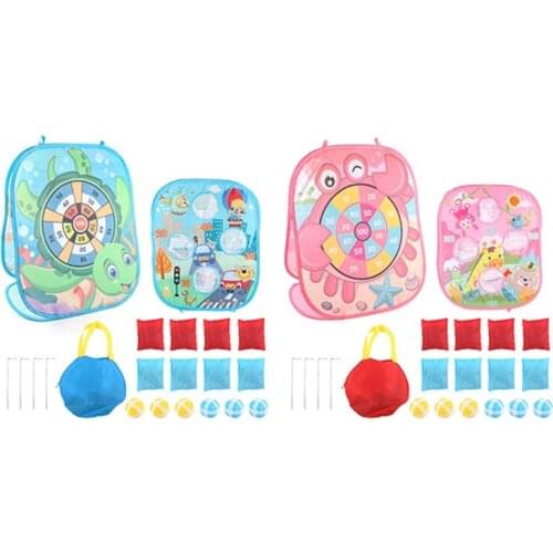 Folding Sandbag Board Casual Throwing Sticky Target Portable Score Game Set for Children Adults Outdoor Have Fun