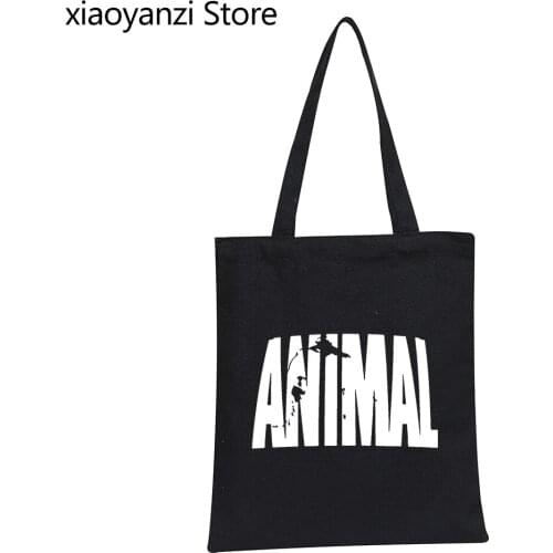 Animal print tracksuit Shopping Bag muscle Trends in Eco Reusable Girls Fashion Handbag brand bodybuilding Shoulder Bag Handbag