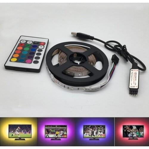 USB LED Strip lamp 2835SMD DC5V Flexible LED light Tape Ribbon 1M 2M 3M 4M 5M HDTV TV Desktop Screen Background Bias lighting
