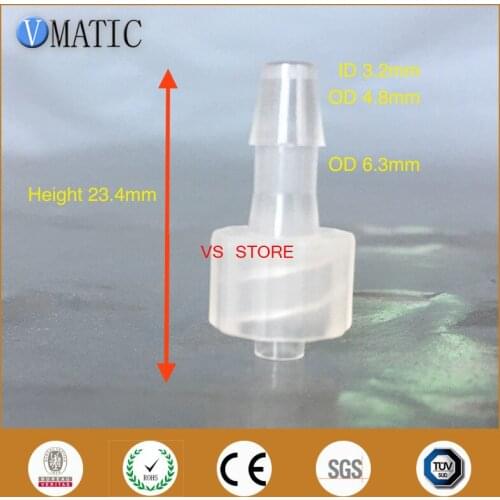 High Quality Plastic Straight Hose Barb Pipe Fitting Joiner 3/16 Inch Male Connector Coupler Adapter For Fuel Gas Water x 10pcs