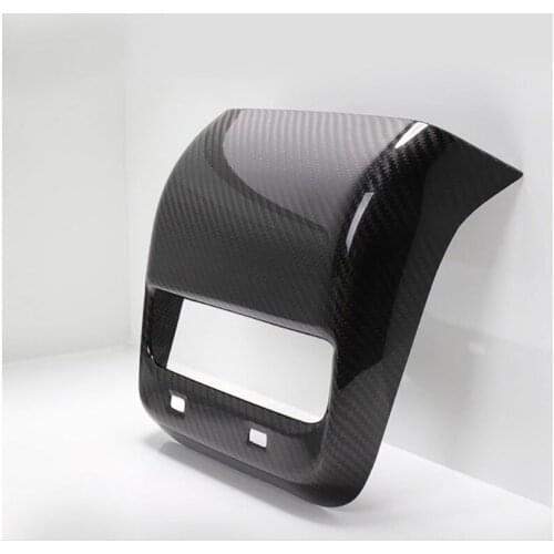 Rear Air Outlet Cover For Tesla Model 3 2019 2020 2021 ABS Carbon Fiber Decorative Exhaust Sticker Styling Rear Air Outlet Cover