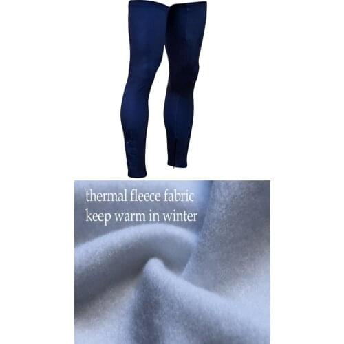 WINTER THERMAL FLEECE 2021 PURE BLUE(NO LOGOS) CYCLING JERSEY LEG WARMERS SUN UV PROTECTION ONE PAIR SZIE XS-4XL