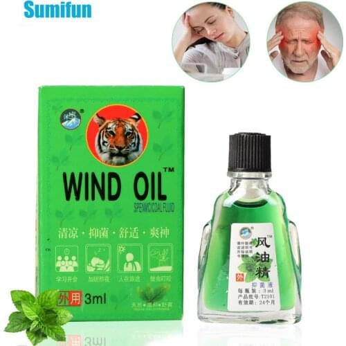 1Pcs 100% Mint Extract Tiger Balm Cooling Essential Oil Relief Drowsiness Headache Motion Sickness Mosquito Bites Health Care