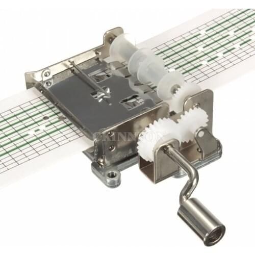 10Sets/Lot DIY Compose Music Spectrum Hand Crank Operated Punched Tune Paper Tape Music Box Movement
