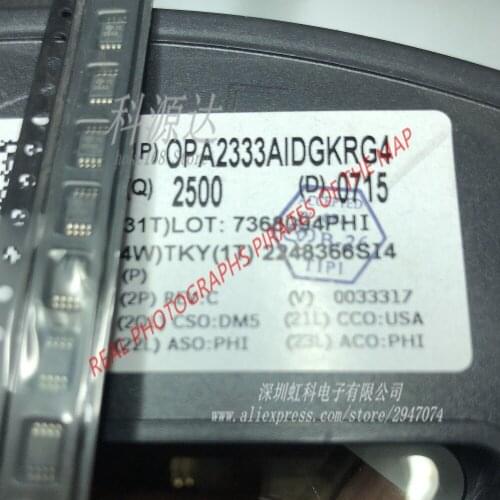 10pcs/lot OPA2333AIDGKRG4 MSOP8 OPA2333AIDGK OPA2333 In Stock