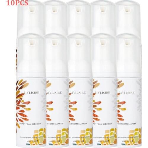 10Pcs Eyelash Foam No Stimulation Lashes Shampoo Gentle Cleansing Fruit Scent Shampoo Mousse Pro Eyelash Cleaner Free Shippin