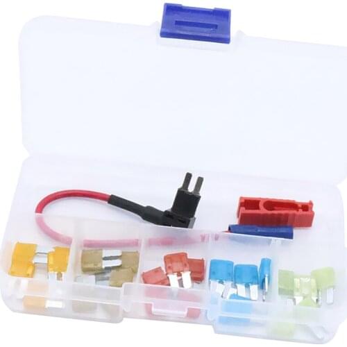 25 Pcs. Auto Micro2 Fuse 5A 7.5A 10A 15A 20A with 1pc. Storage Box And 1pc