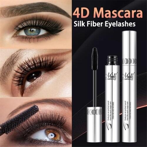 3d Fiber Lash Mascara Eye Cosmetics Waterproof Black Color Thick Cute Lengthening Eye Lashes Profession Mascaras Cosmetics Tools