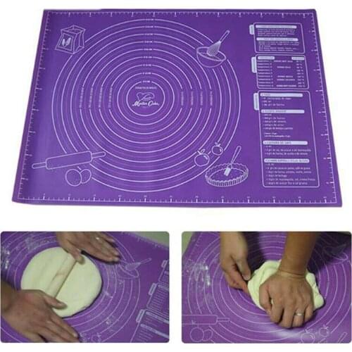 45*60CM Silicone With Pads For Kitchen Baking Mat Bakery Mat Tool Special Scale Kneading Pads Large Size
