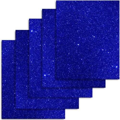 12" x 10" 5 Sheets Glitter Heat Transfer Vinyl Glitter Iron on Vinyl Glitter Letters for T-Shirts, Clothing,DIY