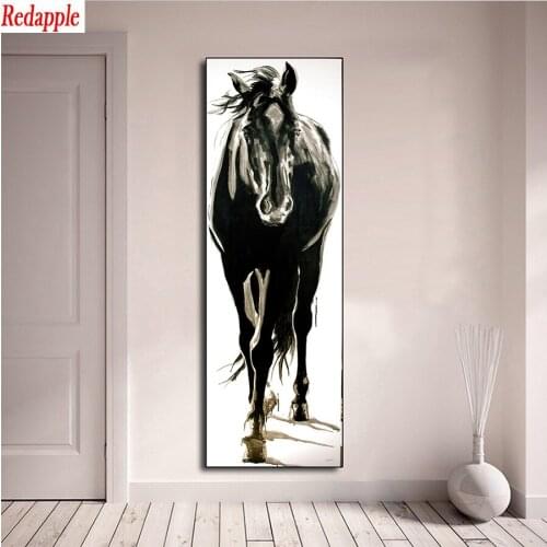 5D DIY Diamond Painting Abstract art, horse Full Square Round Drill Embroidery Cross Stitch 5D icon gift Home Decor mosaic