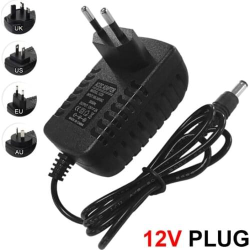 Power Supply DC12V Power Adapter for LED Strip Lighting 1A 2A 3A 4A 5A Transformers Output EU / US / AU / UK / Plug AC100-240V